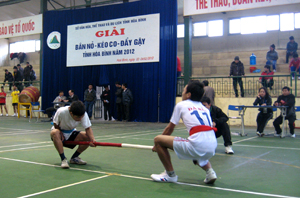 Các vận động viên tham gia bộ môn  đẩy gậy được chia thành các hạng cân cho cả nam và nữ.